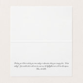 Aangepaste Kaart met schuifregelaar voor thuisgebr Visitekaartje (Binnenkant ongevouwen)