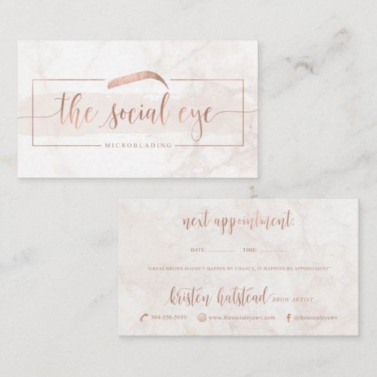 Aangepaste kaart | Niet bewerkbare Sjabloon Visitekaartje (Voorkant / Achterkant)