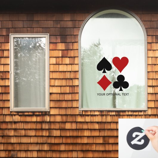 Aangepaste Kaart Raamsticker (Huis Raam)