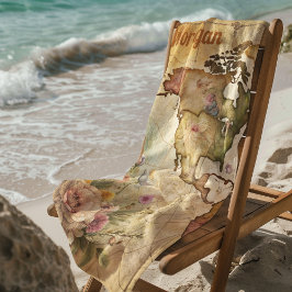 Aangepaste  kaart strandlaken