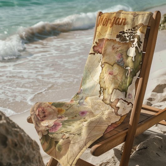 Aangepaste  kaart strandlaken