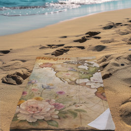 Aangepaste  kaart strandlaken