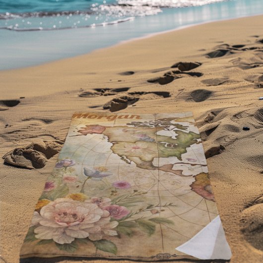 Aangepaste  kaart strandlaken