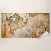 Aangepaste  kaart strandlaken (Voorkant)