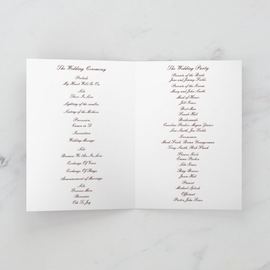 Aangepaste Kaart Tangerine Hearts Program (Binnen)