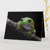 Aangepaste Kaart tekstkikker (Gele Bloem)