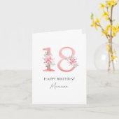 Aangepaste kaart van 18 jaar (Gele Bloem)