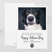 Aangepaste Kaart van de Dog Foto van de Redding Do (Voorkant / Achterkant)