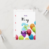 Aangepaste Kaart van de tweede jaardag van de uitn (Voorkant / Achterkant in situ)