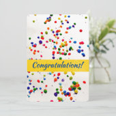 Aangepaste Kaart van felicitaties met ballonnen (Staand voorkant)