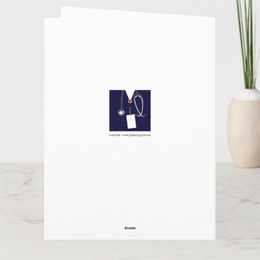 Aangepaste Kaart van het Afstuderen Medische Schoo (Achterkant)