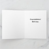 Aangepaste Kaart van verpleegkundige Afstuderen (Binnen)