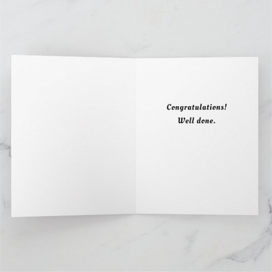 Aangepaste Kaart van verpleegkundige Afstuderen (Binnen)