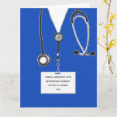 Aangepaste Kaart van verpleegkundige Afstuderen (Gele Bloem)