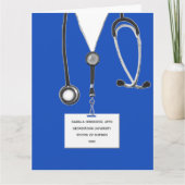 Aangepaste Kaart van verpleegkundige Afstuderen (Voorkant)