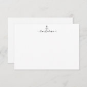 Aangepaste Kaart voor anker/zeilblad Notitiekaartje (Voorkant / Achterkant)