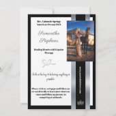 Aangepaste Kaart voor autografie voor partners | O (Achterkant)