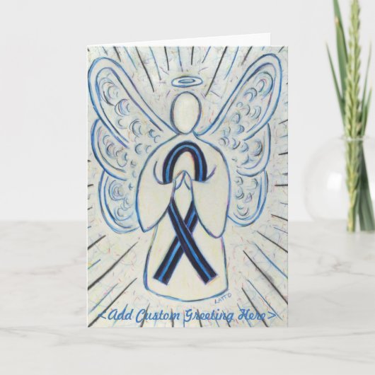 Aangepaste Kaart voor Blue and Black Awareness Rib (Voorkant)