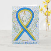Aangepaste Kaart voor Blue and Yellow Awareness Ri (Gele Bloem)