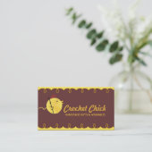 Aangepaste kaart voor de kleur van gehaakte haakje visitekaartje (Staand voorkant)