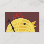 Aangepaste kaart voor de kleur van gehaakte haakje visitekaartje (Achterkant)