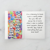 Aangepaste Kaart voor een zorgzame broer of zus (Binnen)