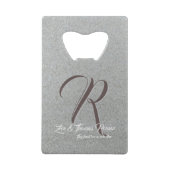 Aangepaste Kaart voor familiekrediet Creditkaart Flessenopener (Voorkant)