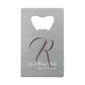 Aangepaste Kaart voor familiekrediet Creditkaart Flessenopener (Achterkant)