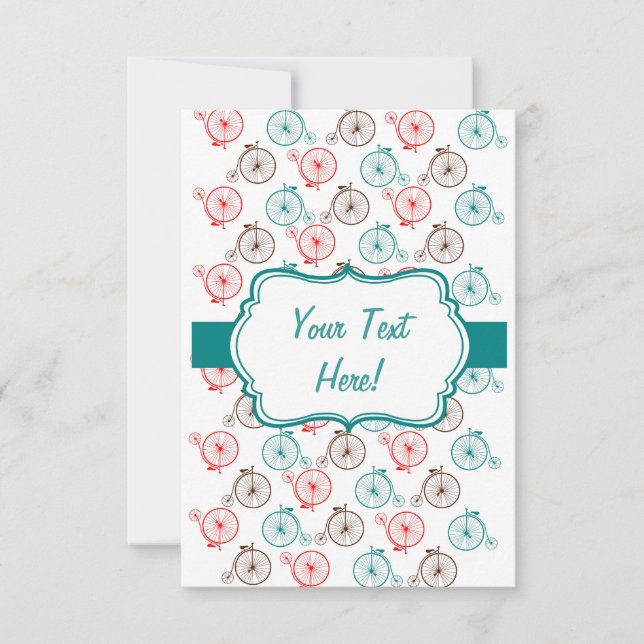 Aangepaste Kaart voor fietsen (Voorkant)