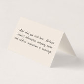 Aangepaste Kaart voor Floral Display Package Head (Achterkant)