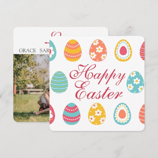 Aangepaste Kaart voor fotofeestdagen (Voorkant / Achterkant)