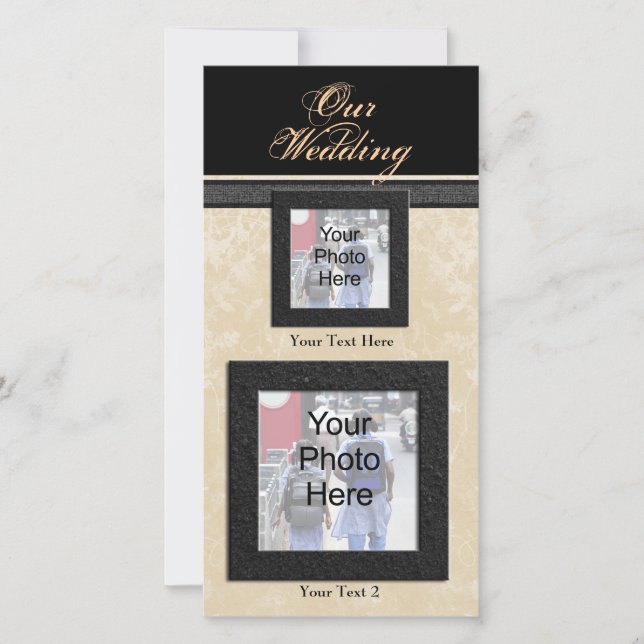 Aangepaste Kaart voor fotoweddenschappen, klassiek (Voorkant)
