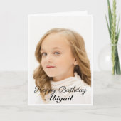 Aangepaste Kaart voor grote foto's op zaterdag (Voorkant)