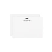 Aangepaste Kaart voor  hare-konijnennota Notitiekaartje (Voorkant / Achterkant in situ)