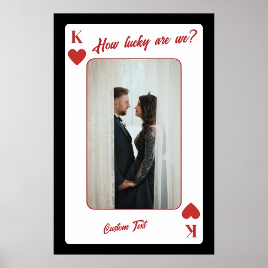 Aangepaste Kaart voor het afspelen van foto's | Ho Poster (Voorkant)