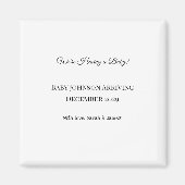 Aangepaste kaart voor het bekendmaken van de geboo magneet (Voorkant)