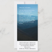 Aangepaste Kaart voor kalenderrack, Kerstmis/Nieuw (Achterkant)