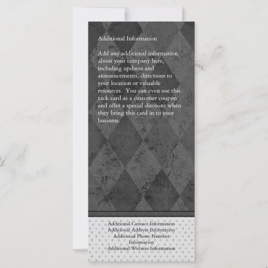 Aangepaste Kaart voor kalenderrack, speciale actie (Achterkant)