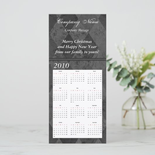 Aangepaste Kaart voor kalenderrack, speciale actie (Staand voorkant)