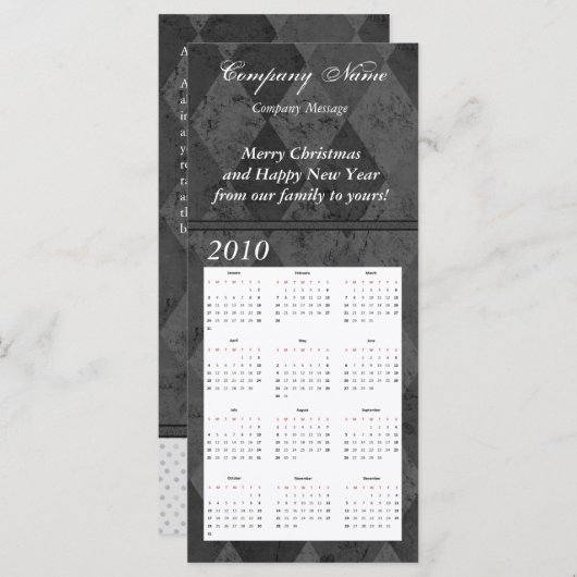 Aangepaste Kaart voor kalenderrack, speciale actie (Voorkant / Achterkant)