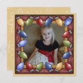 Aangepaste Kaart voor kerstfeestdagen met kerstver (Voorkant / Achterkant)