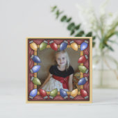 Aangepaste Kaart voor kerstfeestdagen met kerstver (Staand voorkant)