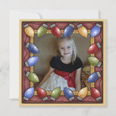 Aangepaste Kaart voor kerstfeestdagen met kerstver (Voorkant)