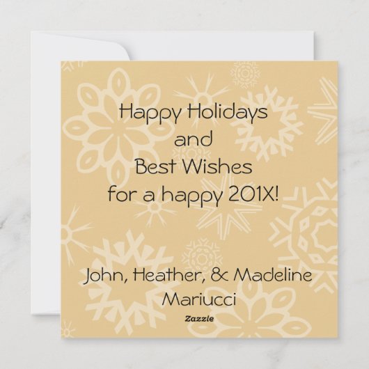 Aangepaste Kaart voor kerstfeestdagen met kerstver (Achterkant)