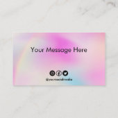 Aangepaste Kaart voor kleurenverschuiving Visitekaartje (Achterkant)