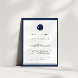 Aangepaste Kaart voor kleurmonogram bruiloften