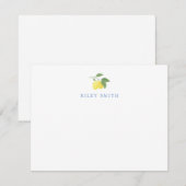 Aangepaste Kaart voor lemonflattennota Notitiekaartje