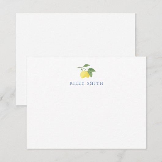 Aangepaste Kaart voor lemonflattennota Notitiekaartje (Voorkant / Achterkant)