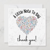 Aangepaste Kaart voor muziekdocenten, bedankt (Voorkant)