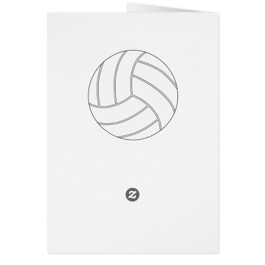 Aangepaste Kaart voor tekst en kleurenvolleybalspe (Achterkant)